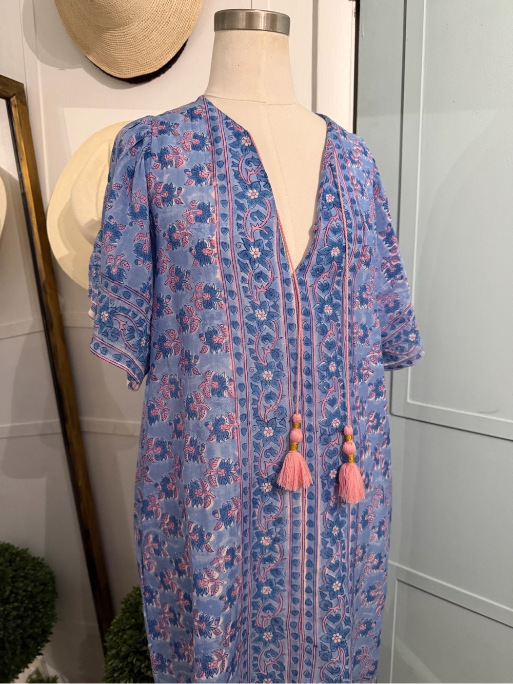 SPELL Flutter Tunic Dress Mini Medium Bohemian Short Sleeve - Picture 4 of 9